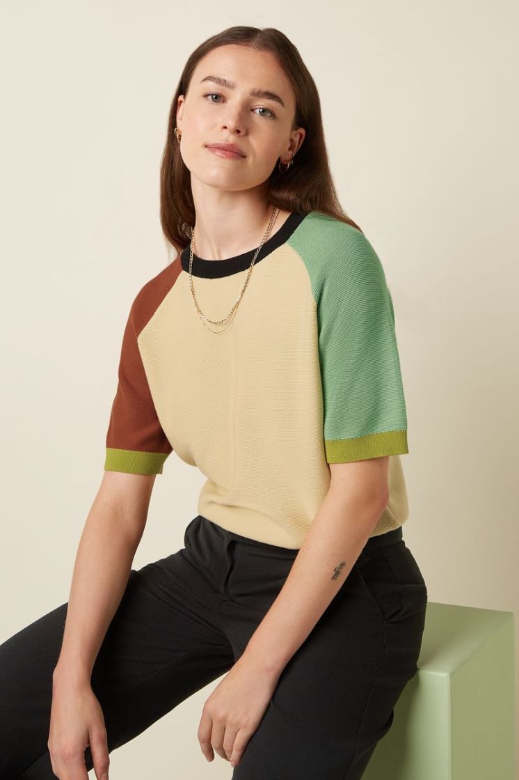 09660-312 EDEN GREEN zand/brik/mint