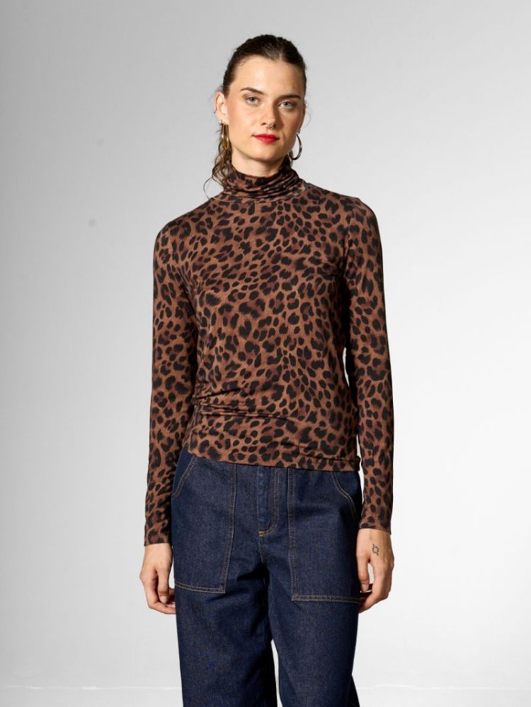 62215B-LEO (BROWN) bruin/zwart