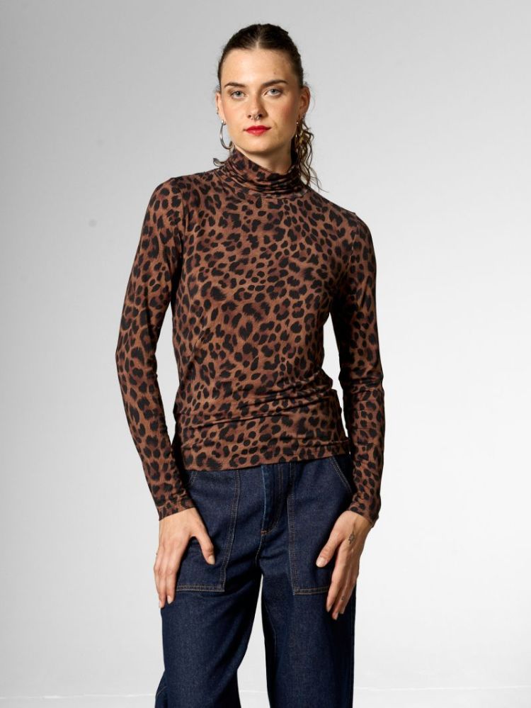 62215B-LEO (BROWN) bruin/zwart