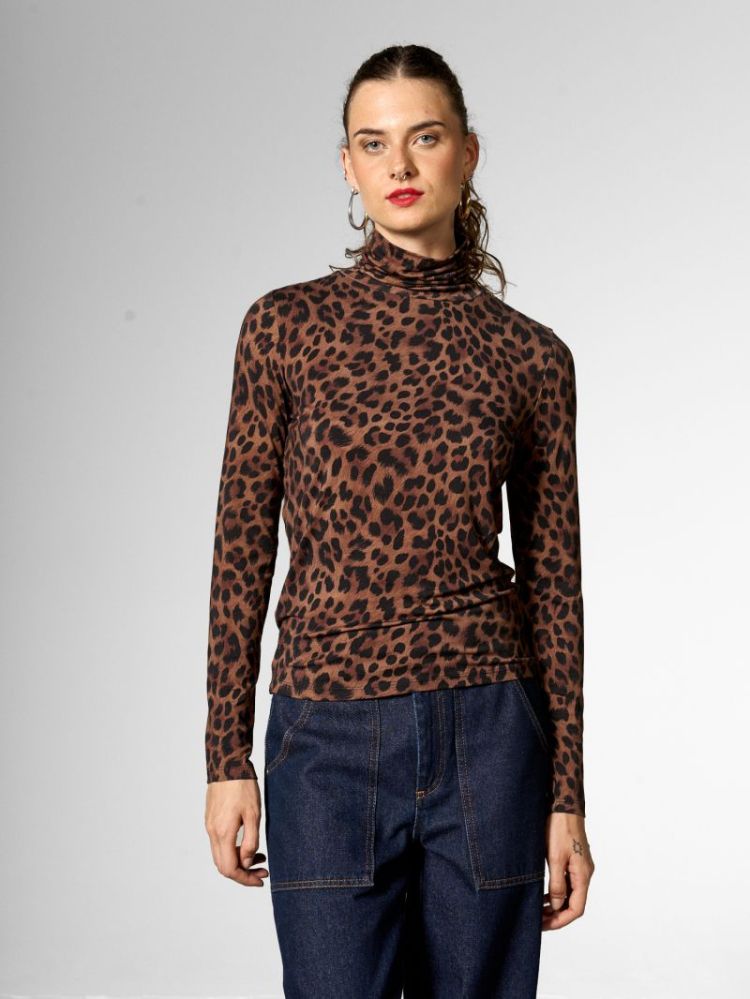 62215B-LEO (BROWN) bruin/zwart