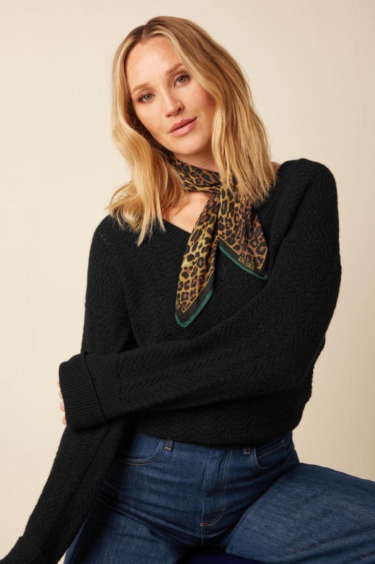 10746-001 BLACK zwart/bruin