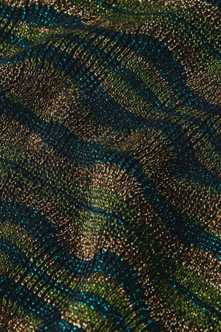 10788-001 BLACK zw/goud/groen