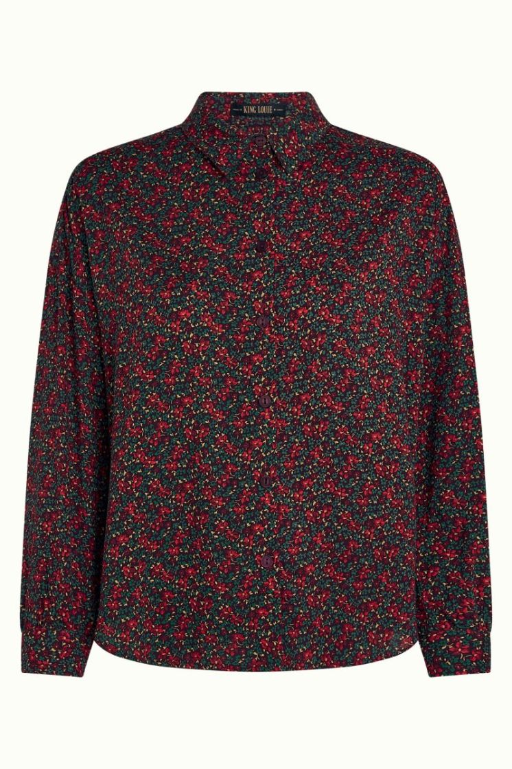 10838-612 GRAPE RED rood/petrol