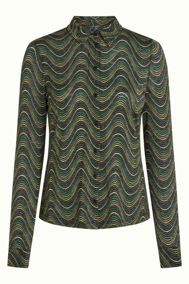 10924-999 MULTI COLOR zw/goud/petrol