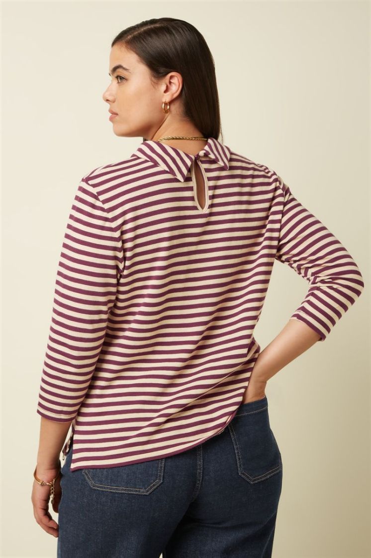 11022-622 CABARNET RED beige/wine