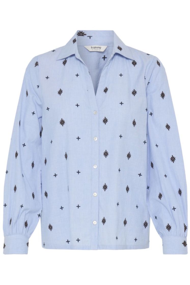 20819184-154030 CHAMBRAY BLUE l-blauw/bruin