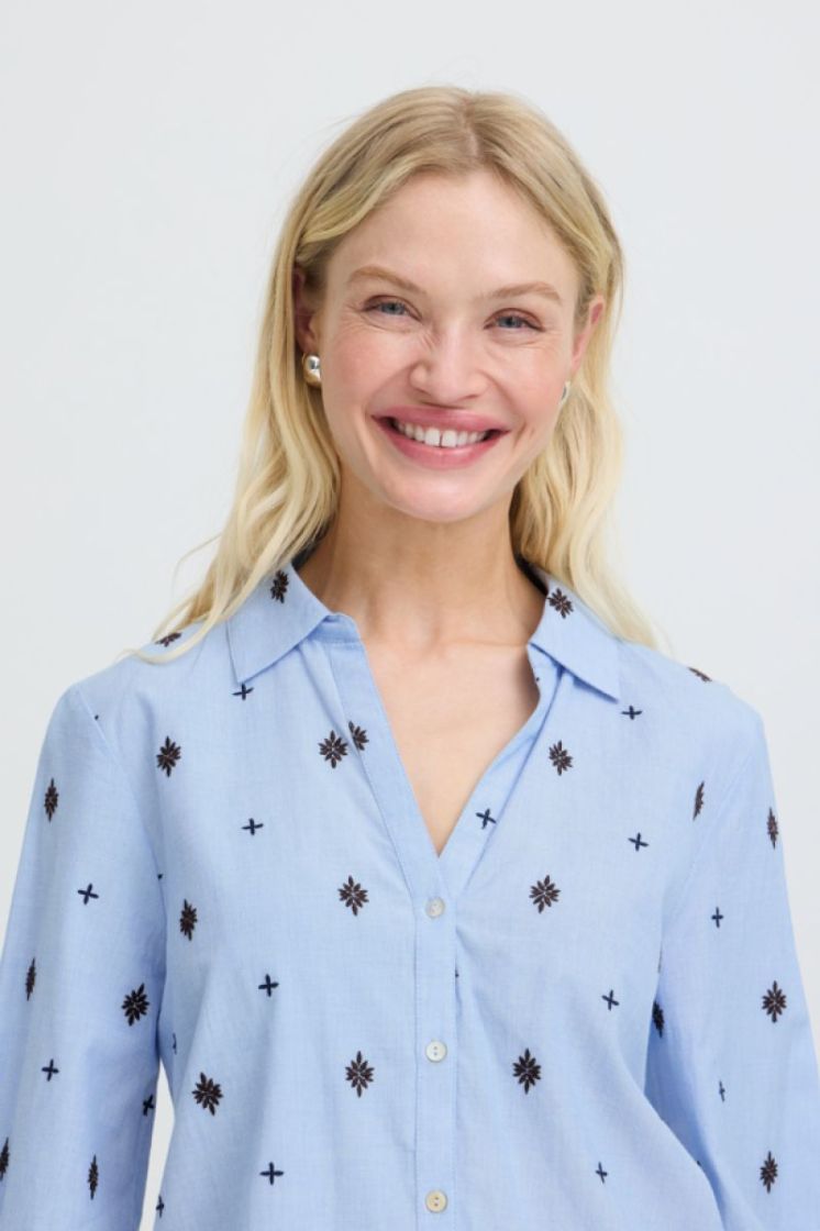 20819184-154030 CHAMBRAY BLUE l-blauw/bruin