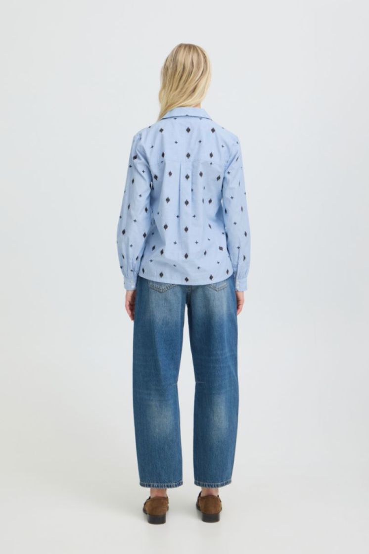 20819184-154030 CHAMBRAY BLUE l-blauw/bruin