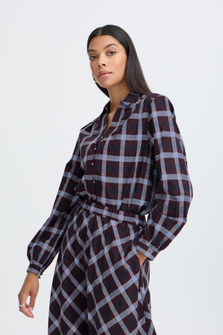 20819338-900010815 FIG CHECK l-blauw/wine