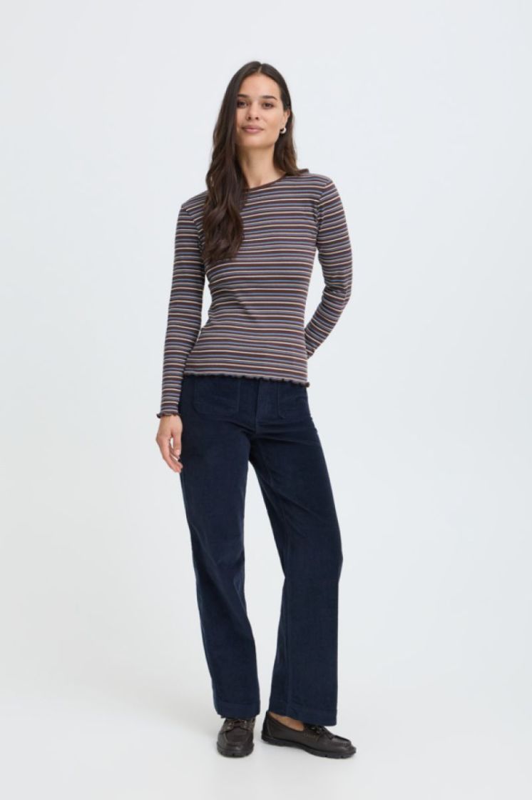 20819642-900013575 JAVA STRIPE bruin/blauw 