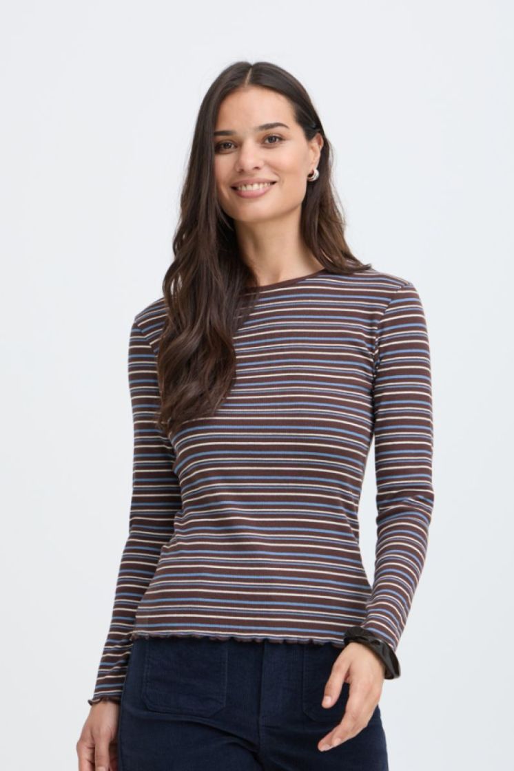 20819642-900013575 JAVA STRIPE bruin/blauw 