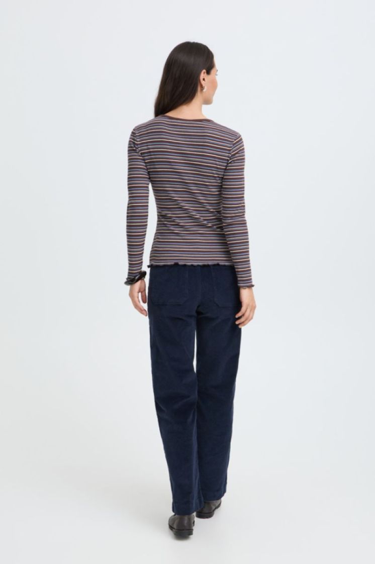 20819642-900013575 JAVA STRIPE bruin/blauw 