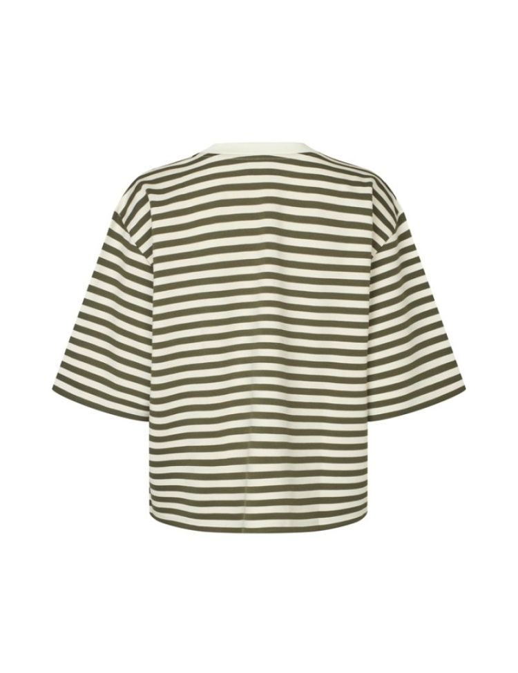 56589020-Y47 OLIVE SUGAR STRIP kaki/ecru 