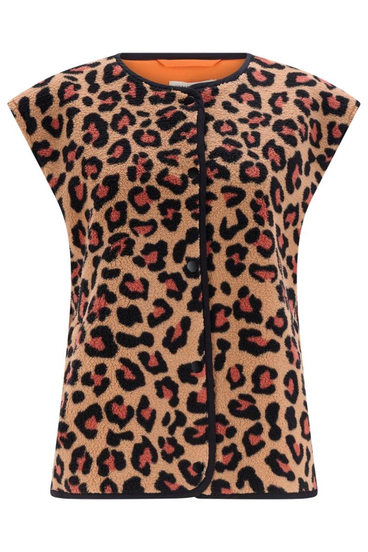 J0033-BROWN LEOPARD zwart/beige/ora