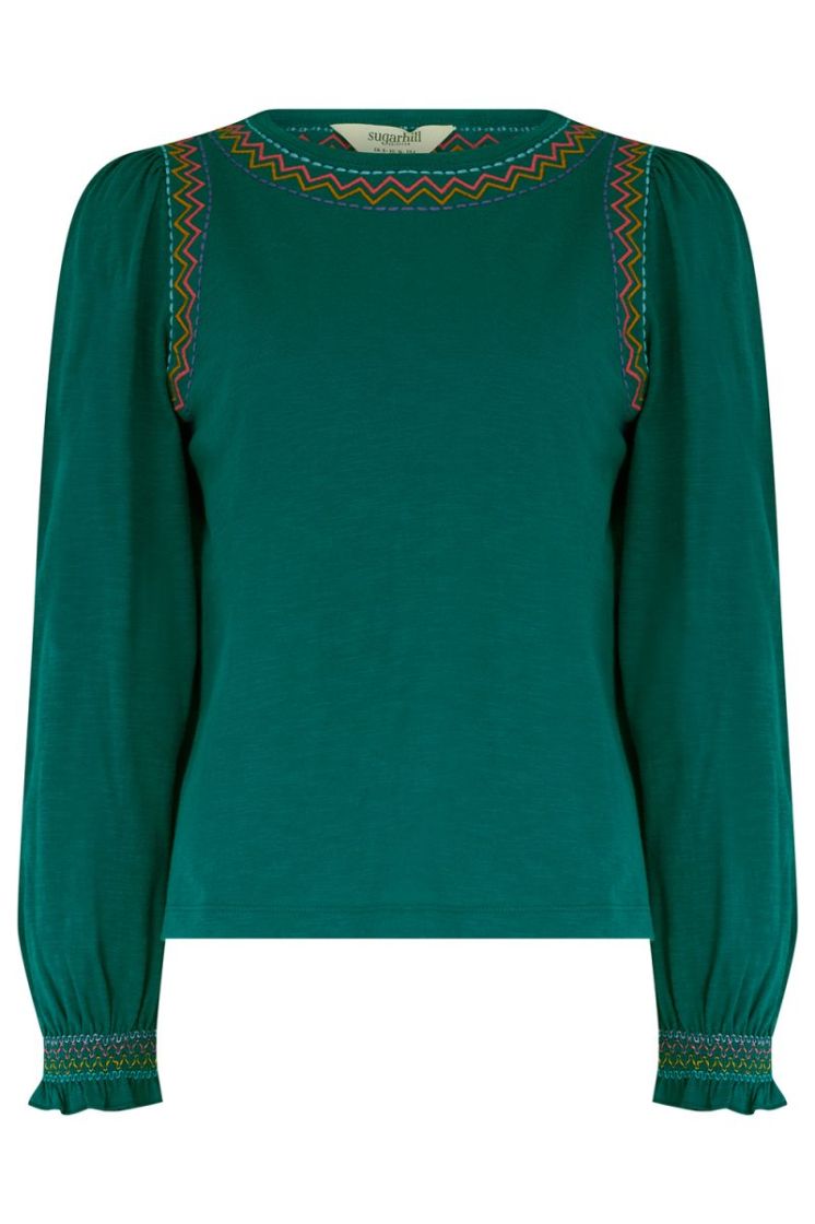 T1175-SPRUCE GREEN ZIG ZIG petrol